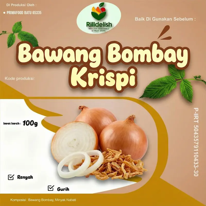 Keripik Bawang Bombay